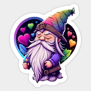 Valentine Gnome - sticker Sticker